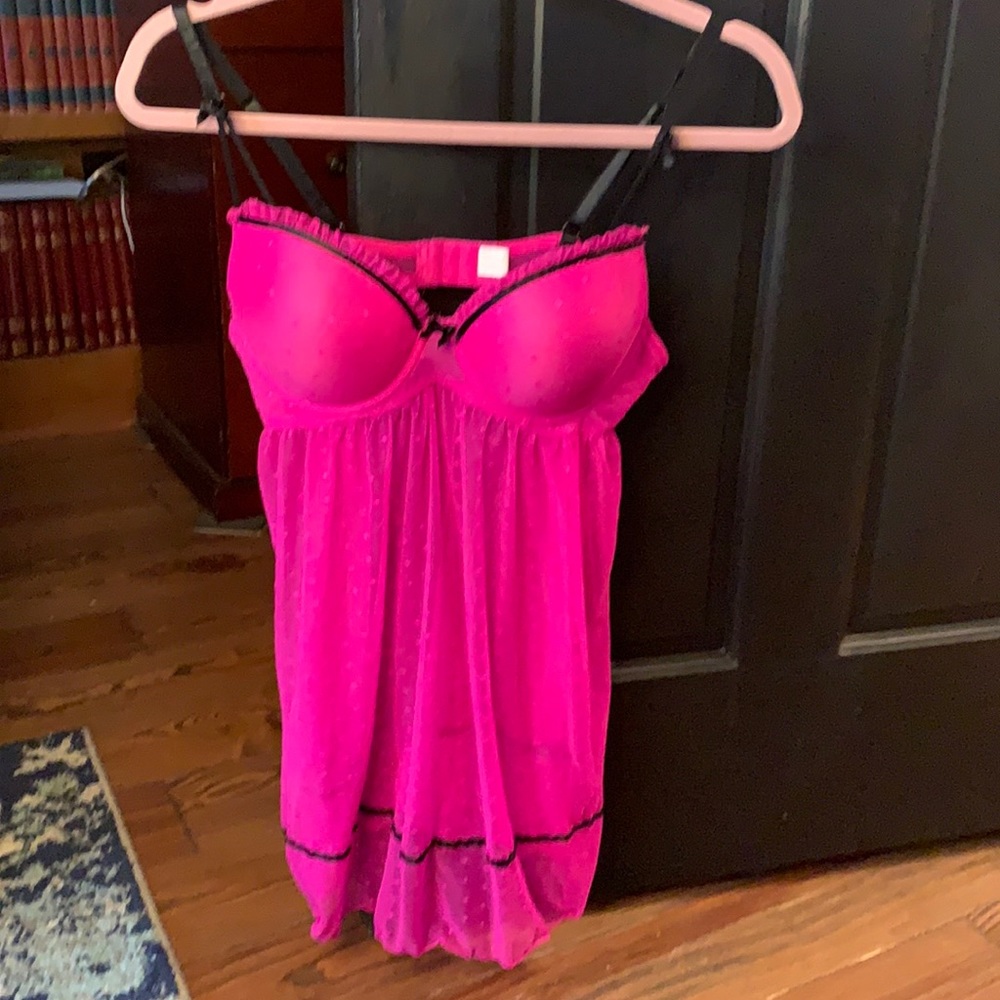 Hot pink nightie lingerie size large